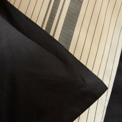 Karaca Marta 100% Turkish Cotton Duvet Cover Set, Double, Black