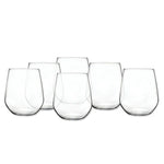 RCR Universum 6-Piece Tumbler Glass Set, 430 ml, Clear