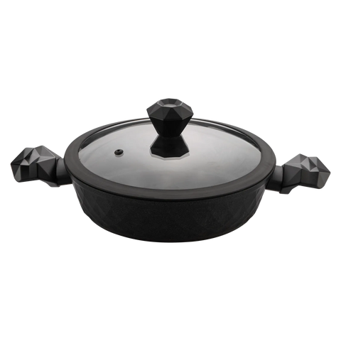 Karaca Bio Diamond Braten Gemüsetopf mit antibakteriellen Griffen und Induktionsboden 26 cm 3.2l