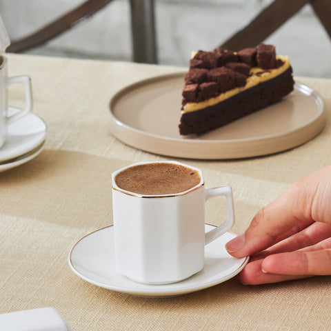 Karaca Vezir 6 Person Coffee Cup Set 80 ml