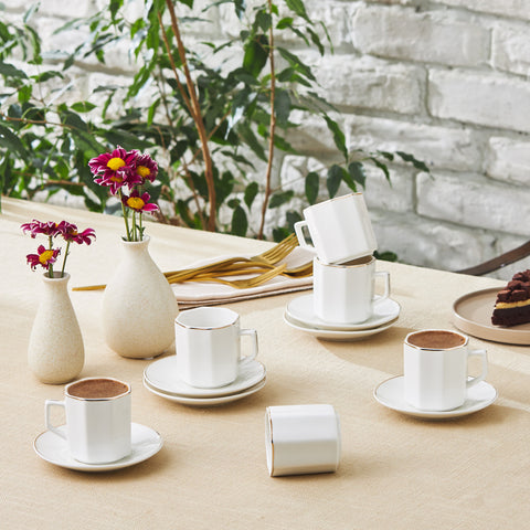 Karaca Vezir 6 Person Coffee Cup Set 80 ml