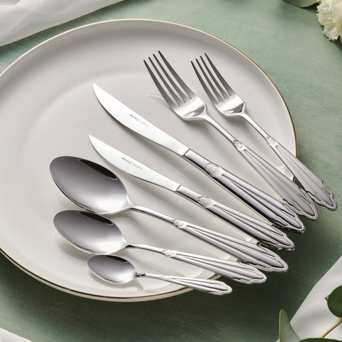 Karaca 316+ Mantilla for 12 Person Elegance Cutlery Set, 84 Piece