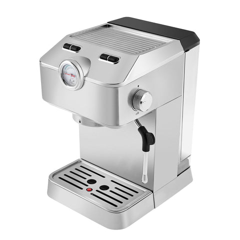 Karaca Coffee Art 1101 Milchaufschäumer, 20 Bar Druck, Espresso, Latte, Cappuccino, Americano Maschine 1,5L Inox