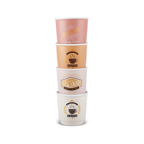 Karaca Monet Soft Espresso Fincan Seti, 4 Kişilik, 4 Parça, 90 ml