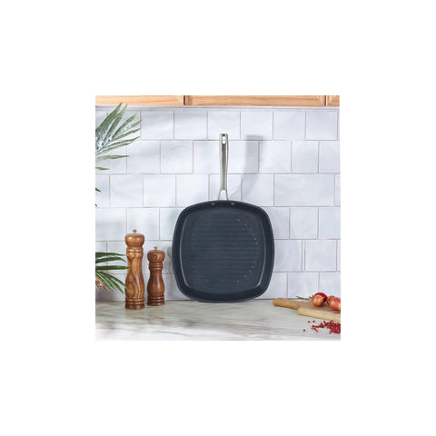 Karaca Bio Diamond Pr-Induktionsboden 28 cm 2,3 Lt Grill und Bratpfanne