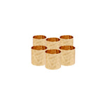 Karaca Home Moroc 6-piece napkin/serviette ring set Gold 4cm