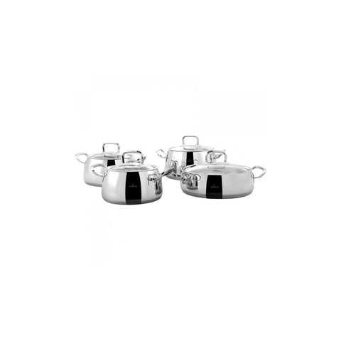 Karaca PowerSteel 316+ Nikko 8-teiliges Topfset  Stahl