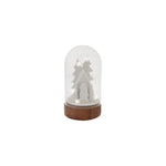 Karaca Natur beleuchtetes Deko-Objekt/Ornament klein 7x7x13 cm