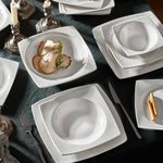 Karaca Way 57-Piece 12-Person Square Dinnerware Set