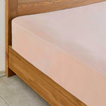 Karaca Home Jersey Fitted Bed Sheet Salmon Pink 90x200 cm + 30 cm Oeko-Tex Certified