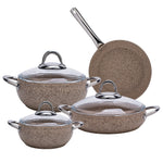 Karaca Avanos Terra Bio Granit 7 Parça Tencere Seti