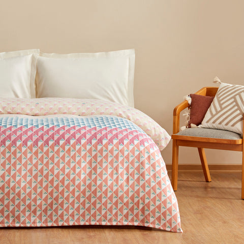 Karaca Home Dace 100 % Baumwolle Doppelbett-Einzelbettdecke Multicolor