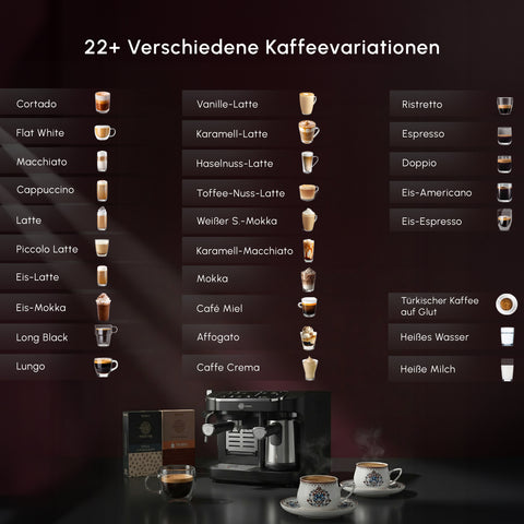 Karaca Hatır Perfetto Espresso und Türkischer Kaffee Maschine INOX