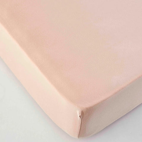Karaca Home Jersey Fitted Bed Sheet Salmon Pink 100x200 cm + 30 cm Öko-Tex Zertifiziert