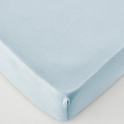 Karaca Home Spannbettlaken Light Blue 90x200 cm + 30 cm Öko-Tex Zertifiziert