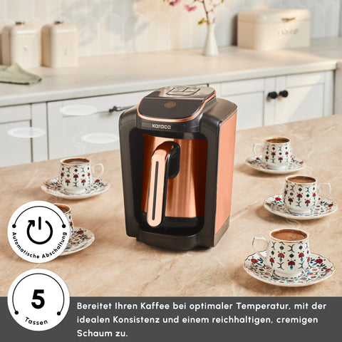 Karaca Hatır Neo Inox Türkische Kaffeemaschine, 735 W, 300 ml, Bronze
