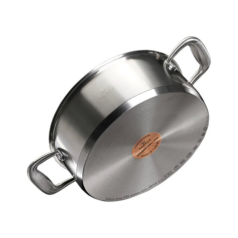 Karaca PowerSteel Pro Tottori Schmorpfanne aus Edelstahl 26 cm 3,90 Lt.