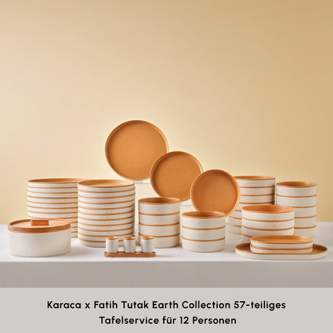 Karaca x Fatih Tutak Earth Collection 57 Parça 12 Kişilik Yemek Takımı