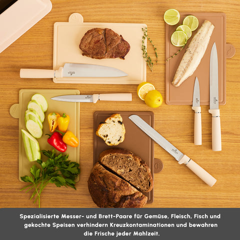 Karaca Chef's Harmony Bıçak & Kesme Tahtası Seti 
