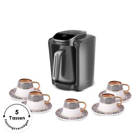 Karaca Hatır Neo Türkische Kaffeemaschine mit Milchzubereitung – Space Grey