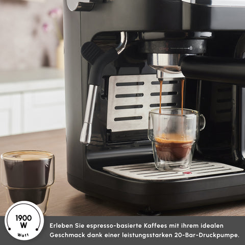 Karaca Hatır Perfetto Espresso und Türkischer Kaffee Maschine INOX