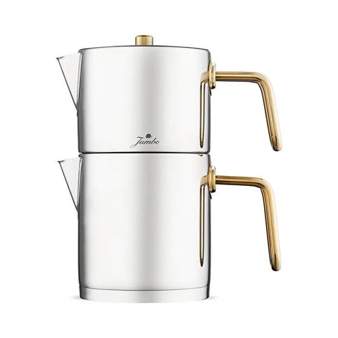Jumbo Metalix Titanium Gold Induction Base Midi Tea Kettle