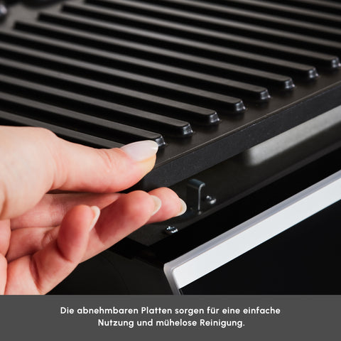 Karaca Nova Grill 6-Slice Capacity Stainless Steel Contact Grill and Sandwich Toaster with Timer, 2000W, Inox