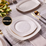 Karaca Deren 57 Piece Porcelain Dinner Set for 12 Person