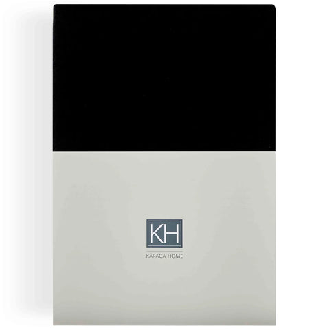 Karaca Home Jersey Fitted Bed Sheet Anthracite 200x200 cm + 30 cm Öko-Tex Zertifiziert
