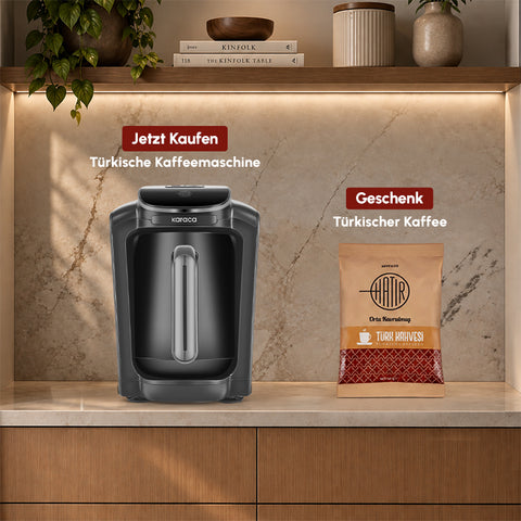Karaca Hatır Neo Türkische Kaffeemaschine mit Milchzubereitung – Space Grey