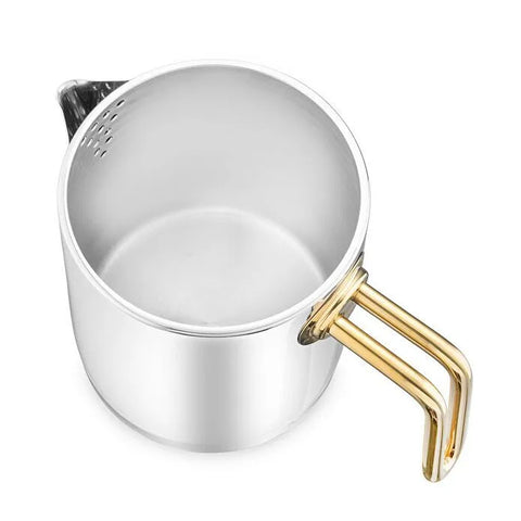 Jumbo Metalix Titanium Gold Induction Base Midi Tea Kettle