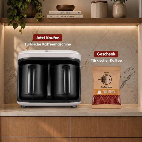 Karaca Hatır Hüps Duet Turkish Coffee Machine Beige, 1400W