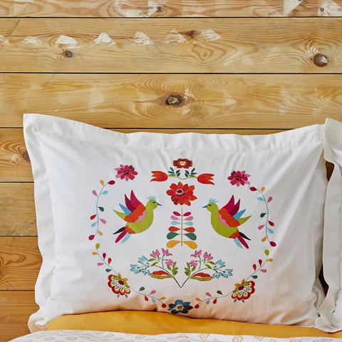 Karaca Parlin Bettwäsche-Set aus 100 % türkischer Baumwolle, Doppelbett, Fuchsia