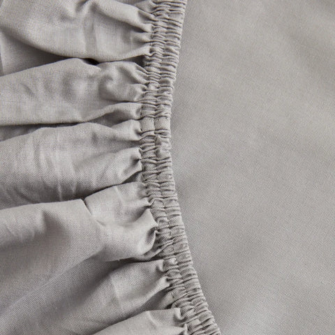 Karaca Home Fitted Sheet Double Bed Light Grey, 100% Cotton
 