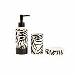Karaca Home Wild 3 Parça Banyo Seti Zebra  