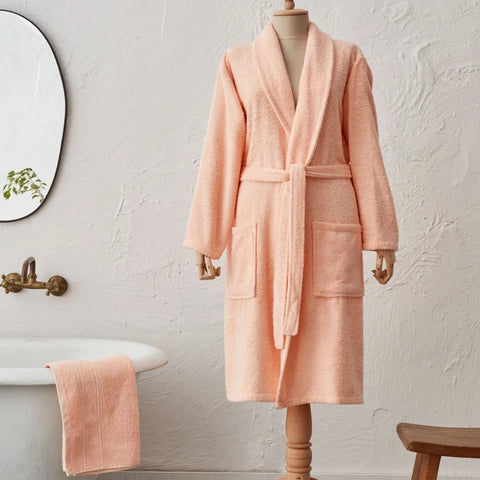 Karaca Home Judi 100% Baumwolle Bademantel Set L/XL Blush