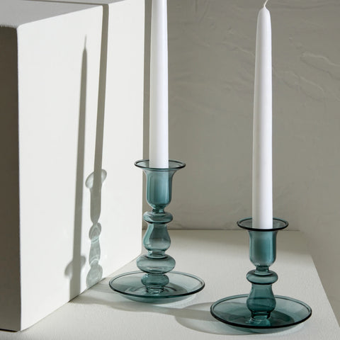 Karaca Home Alyce Glass Candleholder Green 10x10 cm