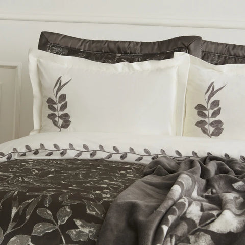 Karaca Home Gardenia 8-teiliges Hochzeitsset Anthrazit