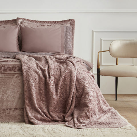 Karaca Home Valeria Queen 8-teiliges Geschenkset für Paare Altrosa