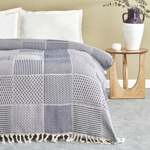 Karaca Home Luna, Doppelpiqué, Marineblau