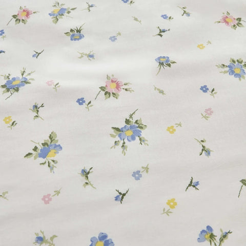 Karaca Home Mia 100% Baumwolle Rüschen Doppelbett Bettwäsche Set Blau (PP)