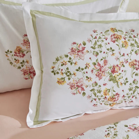 Karaca Home Emilie 100% Cotton Double Bedspread Set - Pink
 
