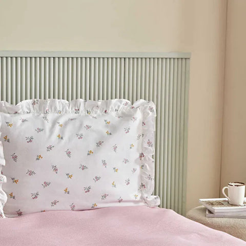 Karaca Lidya Bettwäsche-Set aus 100 % Baumwolle, Doppelbett, Rosa