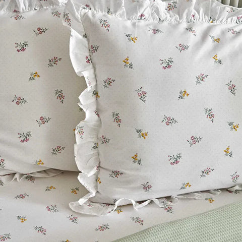Karaca Lidya Bettwäsche-Set aus 100 % Baumwolle, Doppelbett, Grün