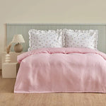 Karaca Lidya Bettwäsche-Set aus 100 % Baumwolle, Einzelbett, Rosa