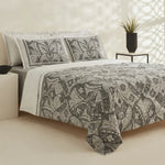 Karaca Santi 100% Turkish Cotton Duvet Cover Set, Single, Black