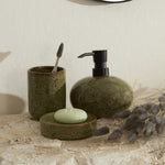 Karaca Home Olivia 3-Piece Bathroom Accessory Set Green