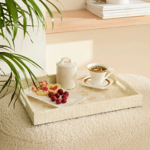 Karaca Home Carrie Dekoratif Tepsi 45x35x4 cm  
