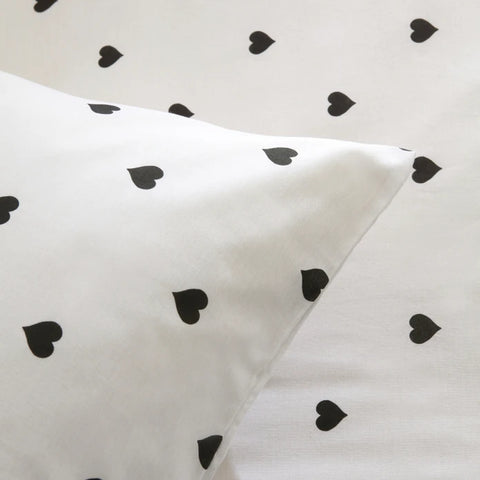 Sarah Anderson Amour Double Duvet Cover Set Black 200x220 Cm