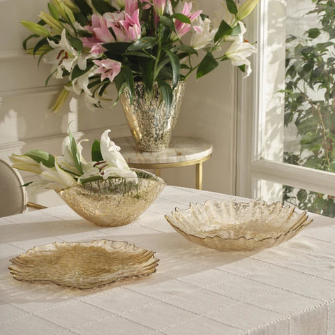 Karaca Home Jolie Vase Gold 23X13,5X23 cm